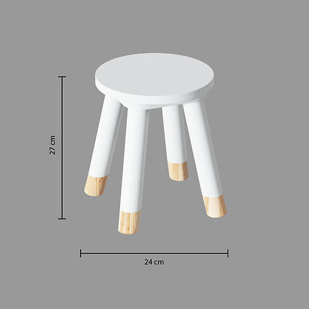 Детски стол atmosphera, MDF, Бял