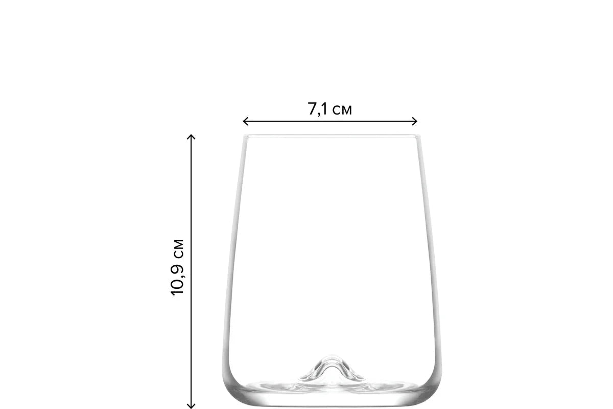 Сет чаши за вода LAV Terra, 475 мл, 6 бр