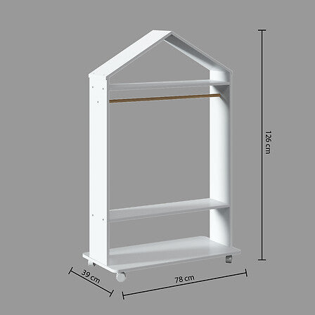 Детски гардероб atmosphera, Колелца, 120 cm