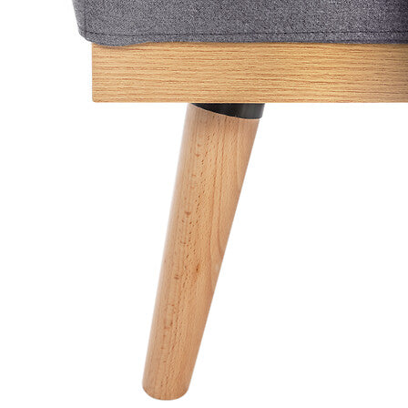 Триместен разтегателен диван atmosphera Dohan, Тъмносив, 180x80x80 cm