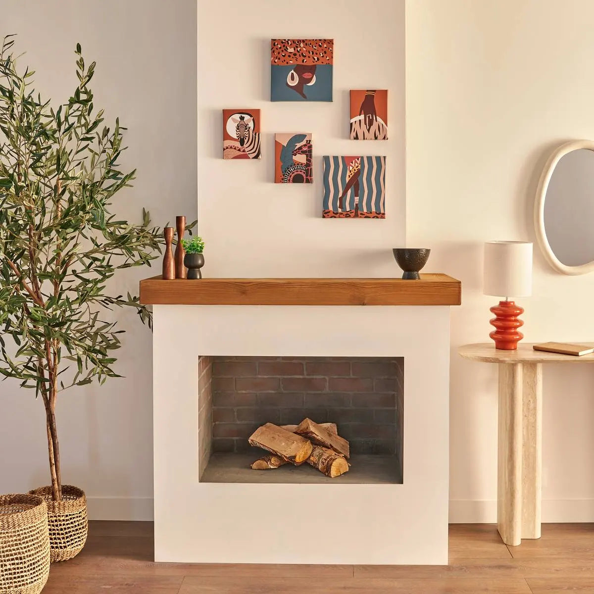 Картина atmosphera Cynthia, Принт на платно Африка, Комплект 5