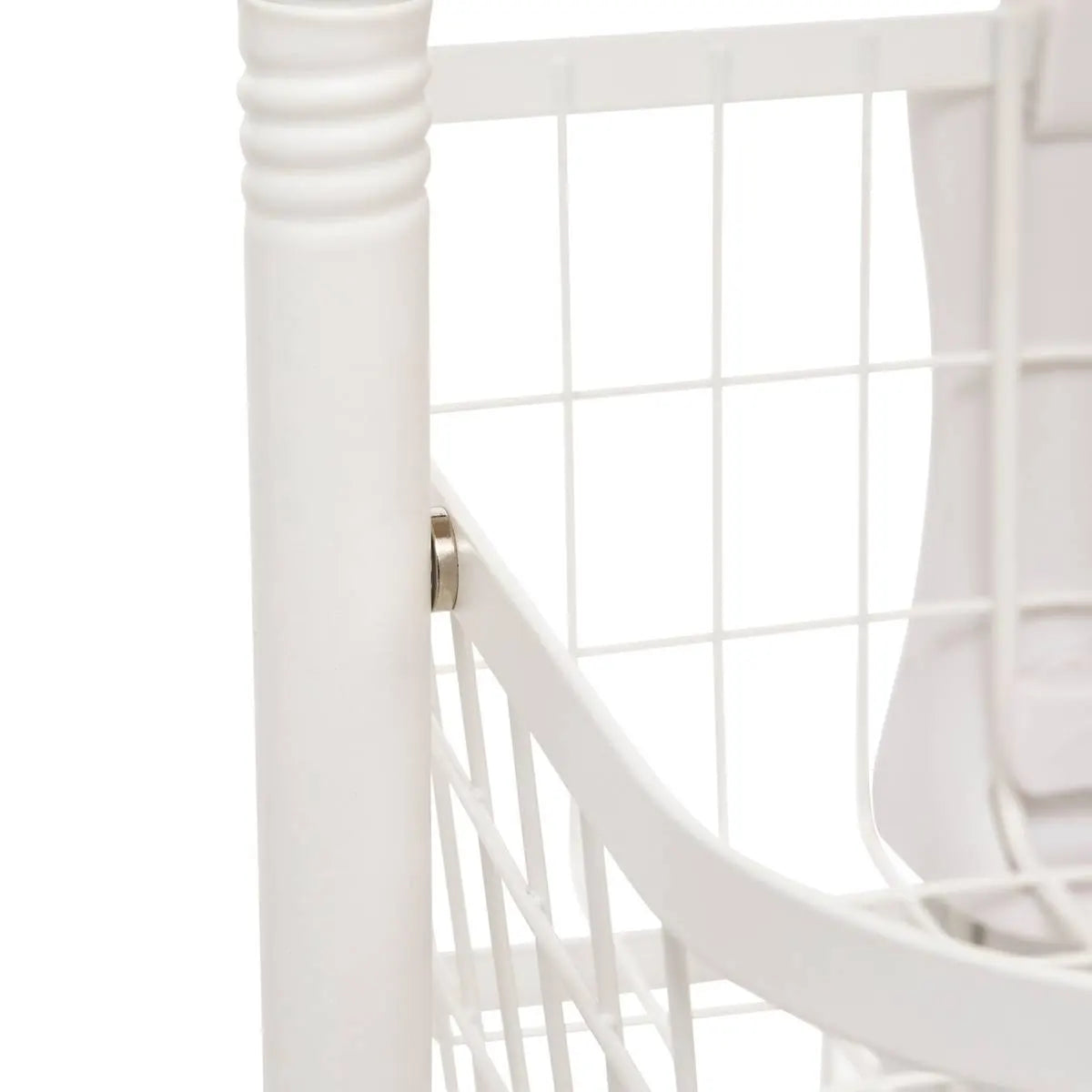 Кухненска количка 5five Balm, MDF и бял метал, 5 коша, 34.5x31x91 cm