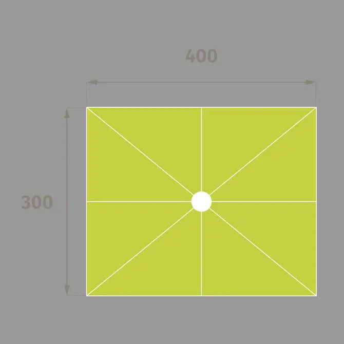 Резервно платно за чадър Hesperide Equador, качествено защитно платно за употреба на открито