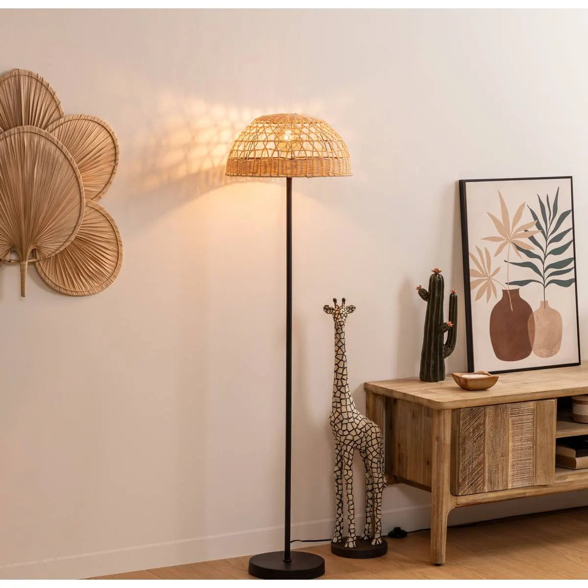 Лампион atmosphera Rory, Ратан, Естествен, 150 cm