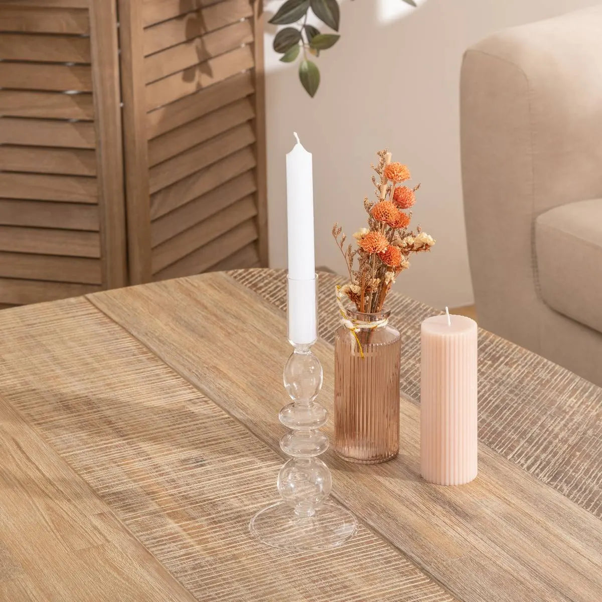 Свещник atmosphera Bubble, Стъкло, 22 cm