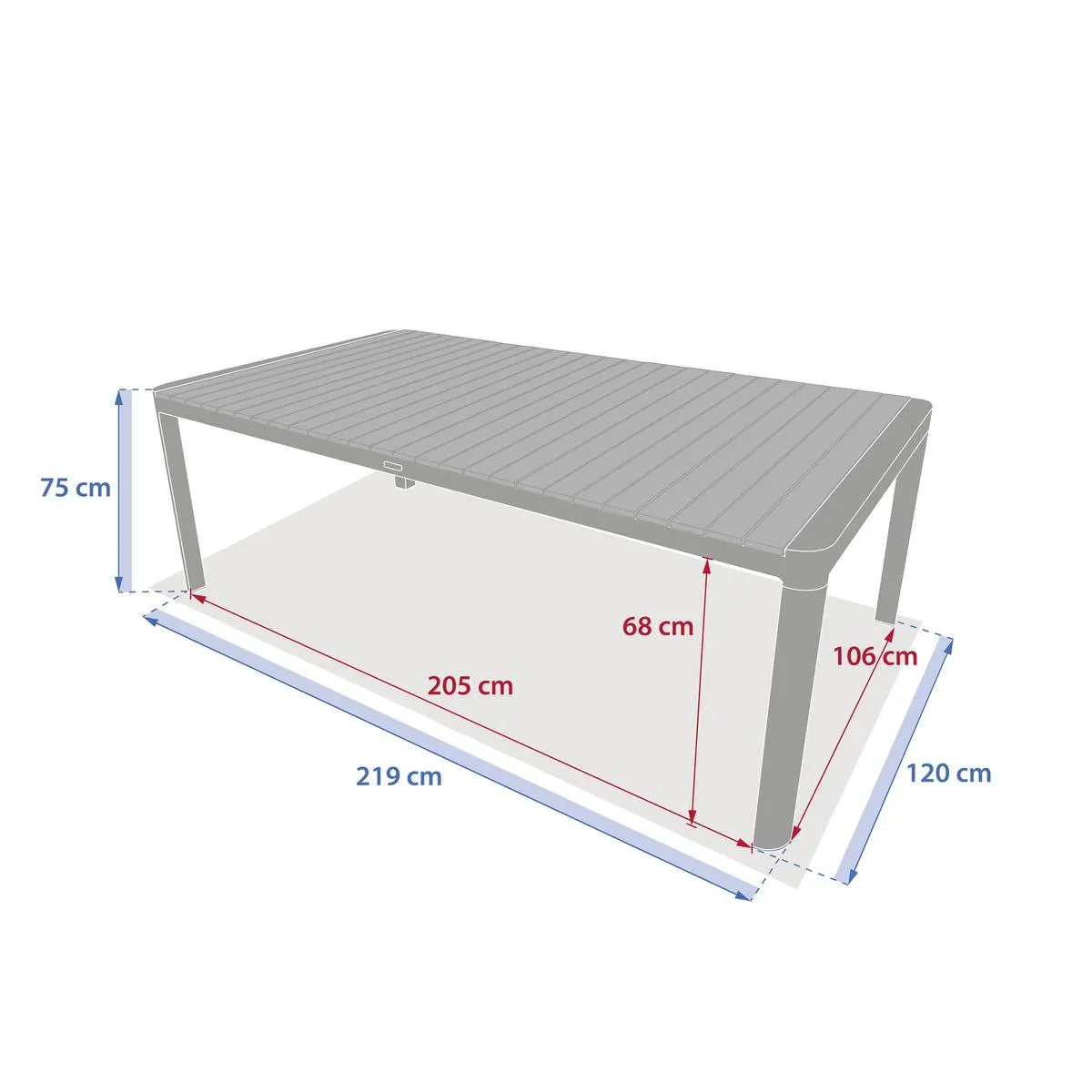 Градинска маса Hesperide Paradize, Акация, 10 места