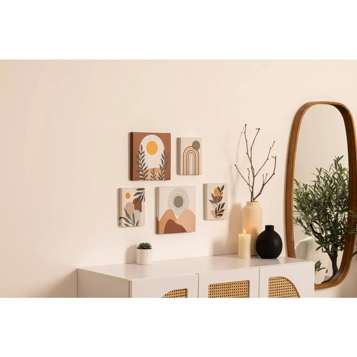 Картина с рамка atmosphera Cynthia, Слънце, Комплект 5