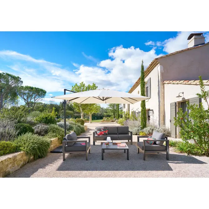 Градински чадър със странична стойка Hesperide Cayo, 3x3 m