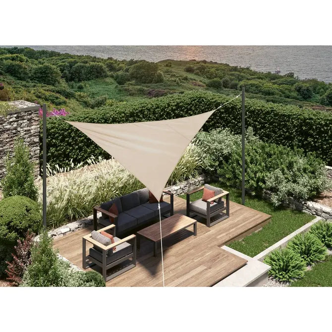 Слънцезащитно платно Hesperide Curacao Solar, Триъгълно, Пшеница