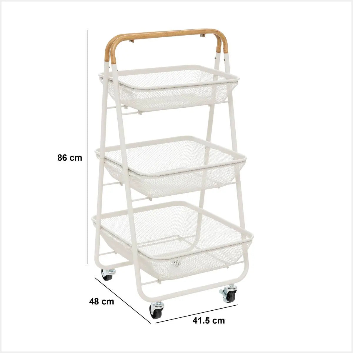 Кухненска количка 5five Mayaj, Метал, 3 нива