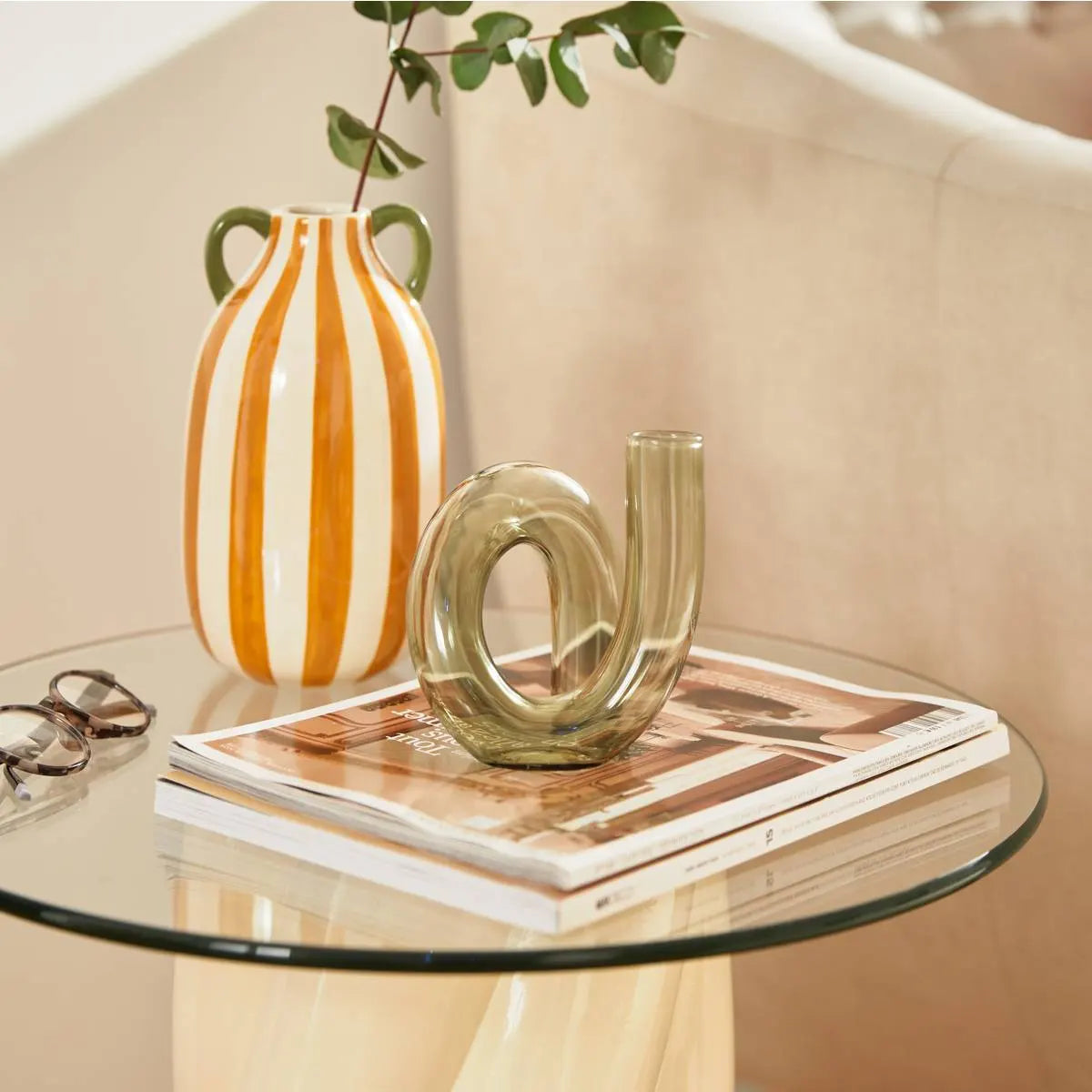 Ваза atmosphera Cheri, Стъкло, 12 cm, Различни цветове