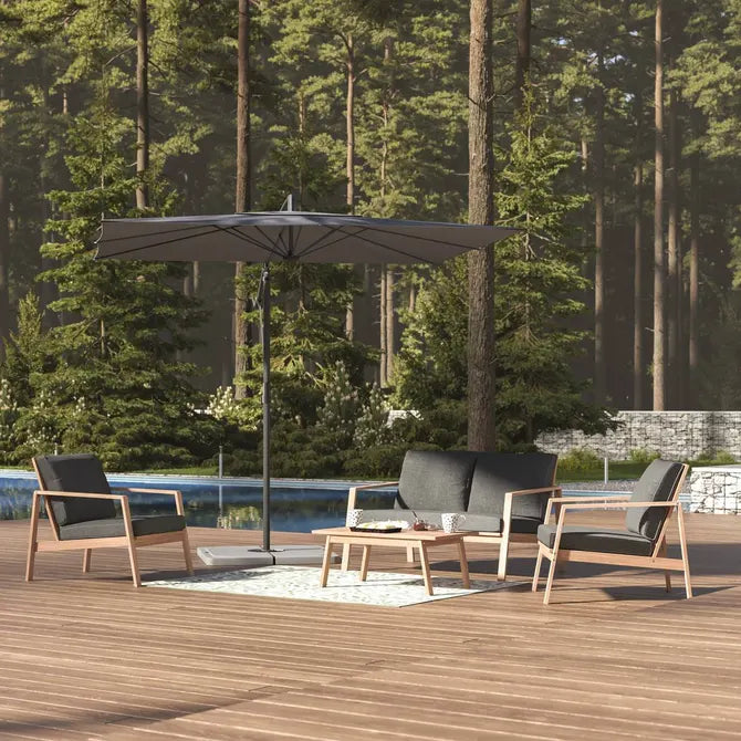 Градински чадър със странична стойка Hesperide Manoa, 2.5x2.5 m