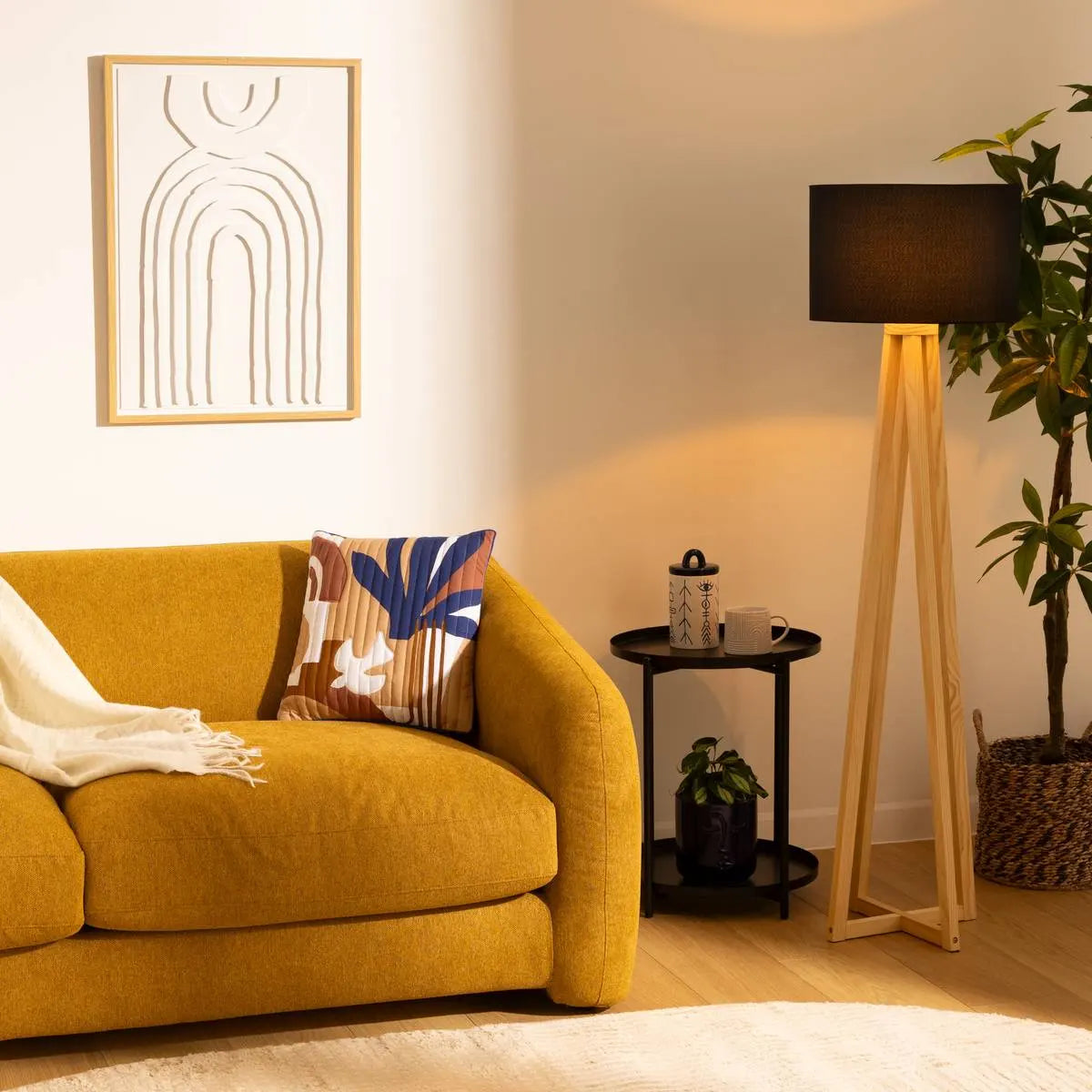 Лампион atmosphera Molu, Дърво, 141 cm