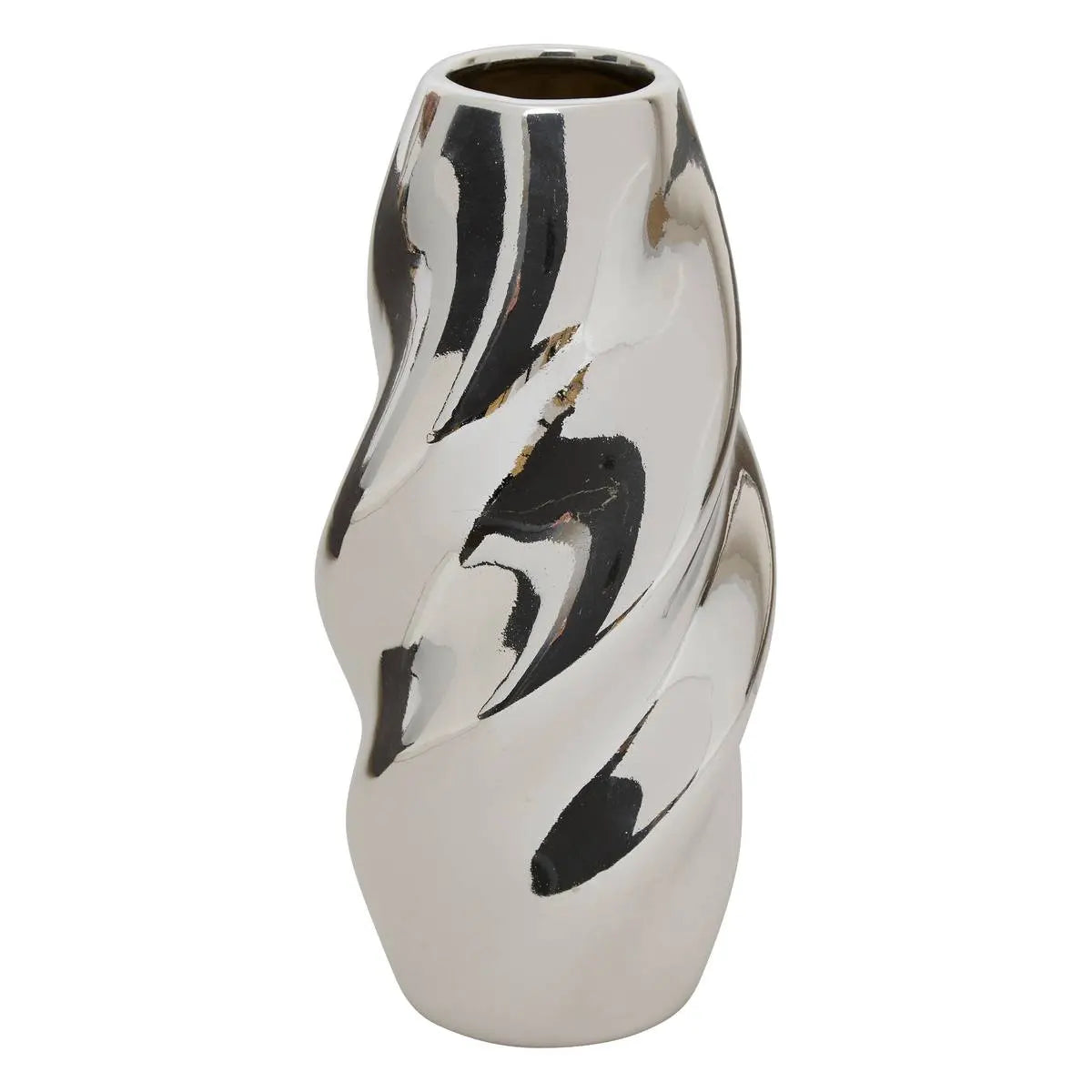 Ваза atmosphera Sky, Керамика, Сребърна, 21 cm