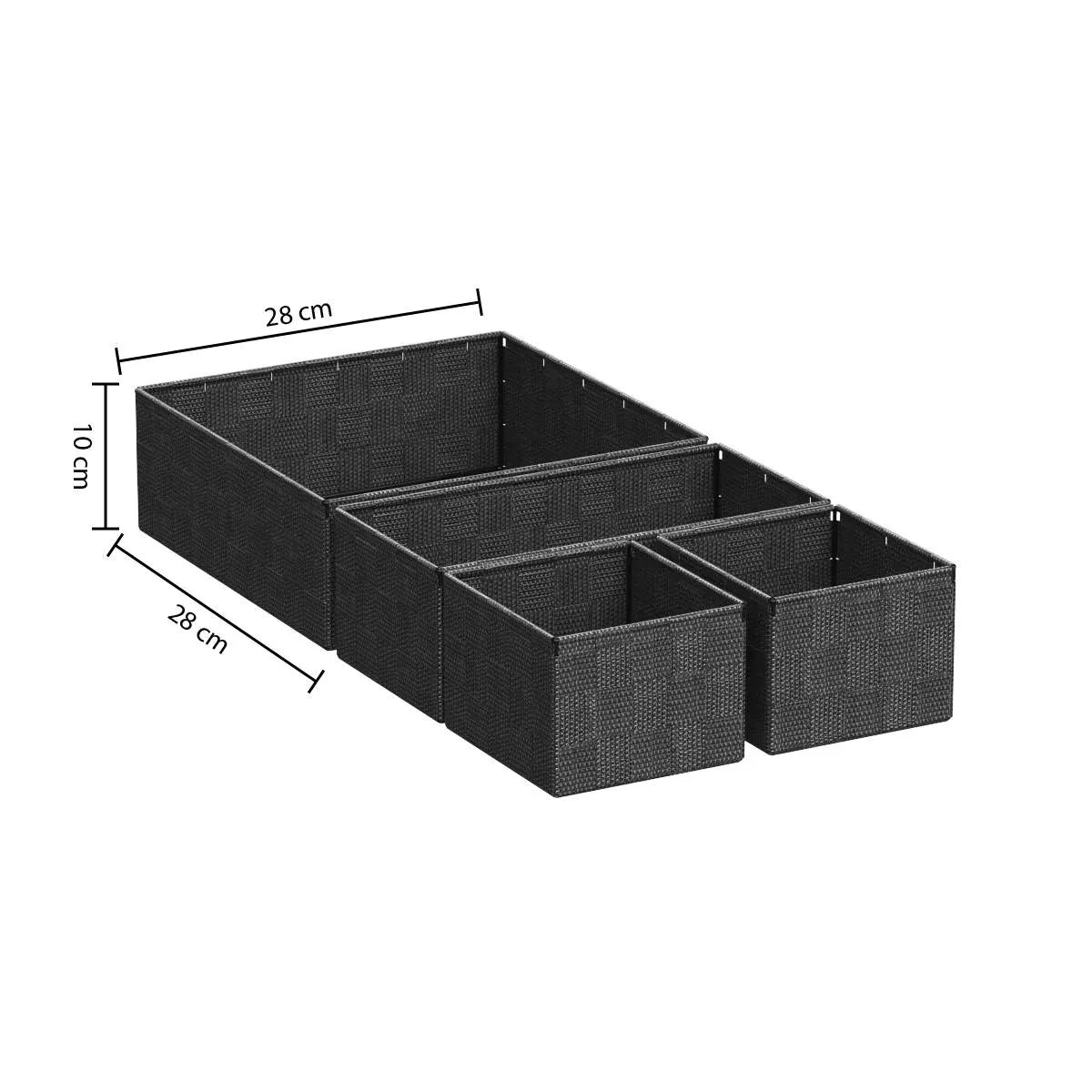 Сет кош за съхранение 5five Lise, 4 бр