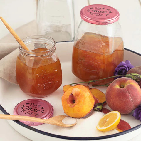 Стъклен буркан с капачка LAV Tasty, 550 мл, 12 бр