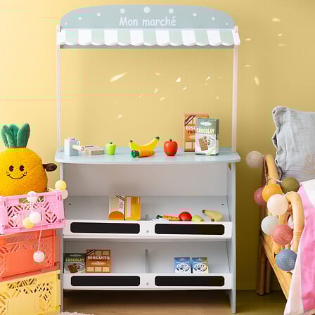 Детски дървен магазин atmosphera Aksel, 60x99 cm, MDF, Зелен