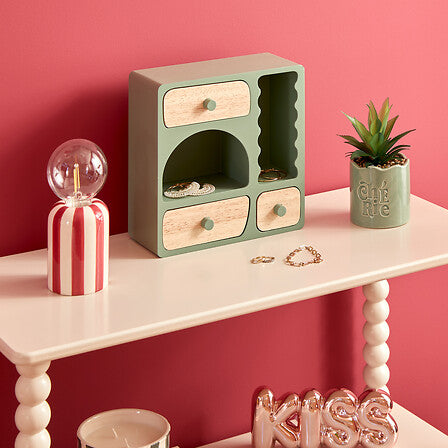 Кутия за бижута atmosphera Cheri, Дърво, Асорти, 26 cm