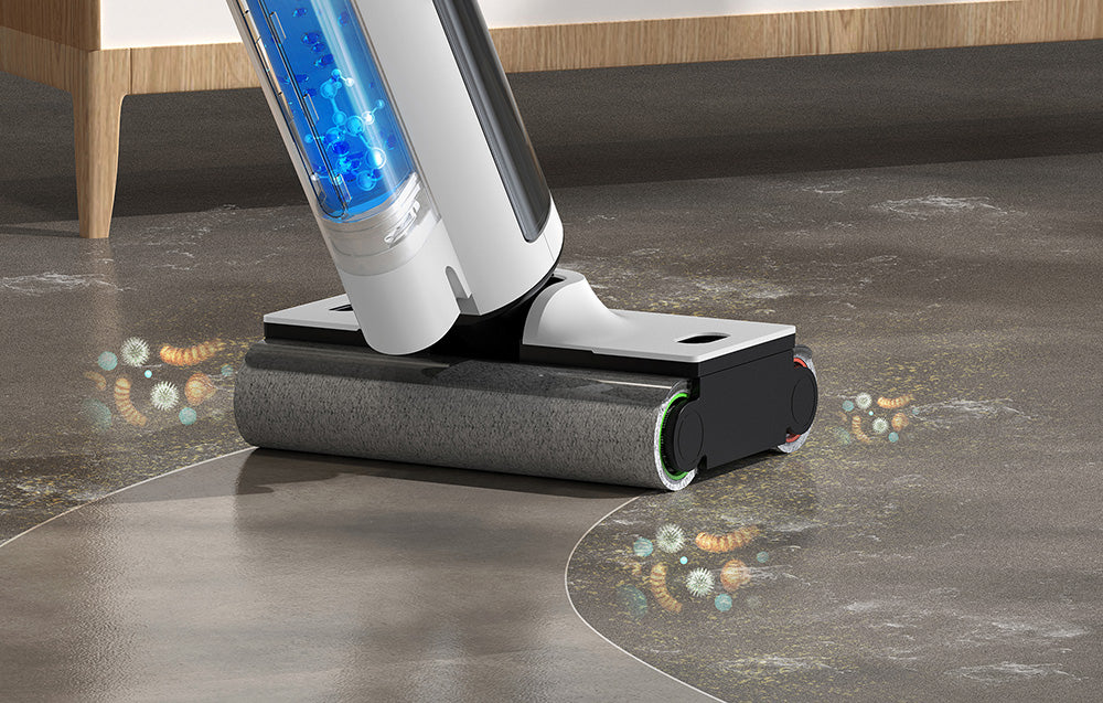 Прахосмукачка Deerma, 230 W, 5000 mAh, 700/500 ml, Бял