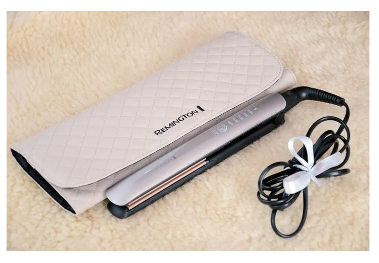 Преса за коса Remington Keratin Therapy Pro S8590, 230 градуса, Златен