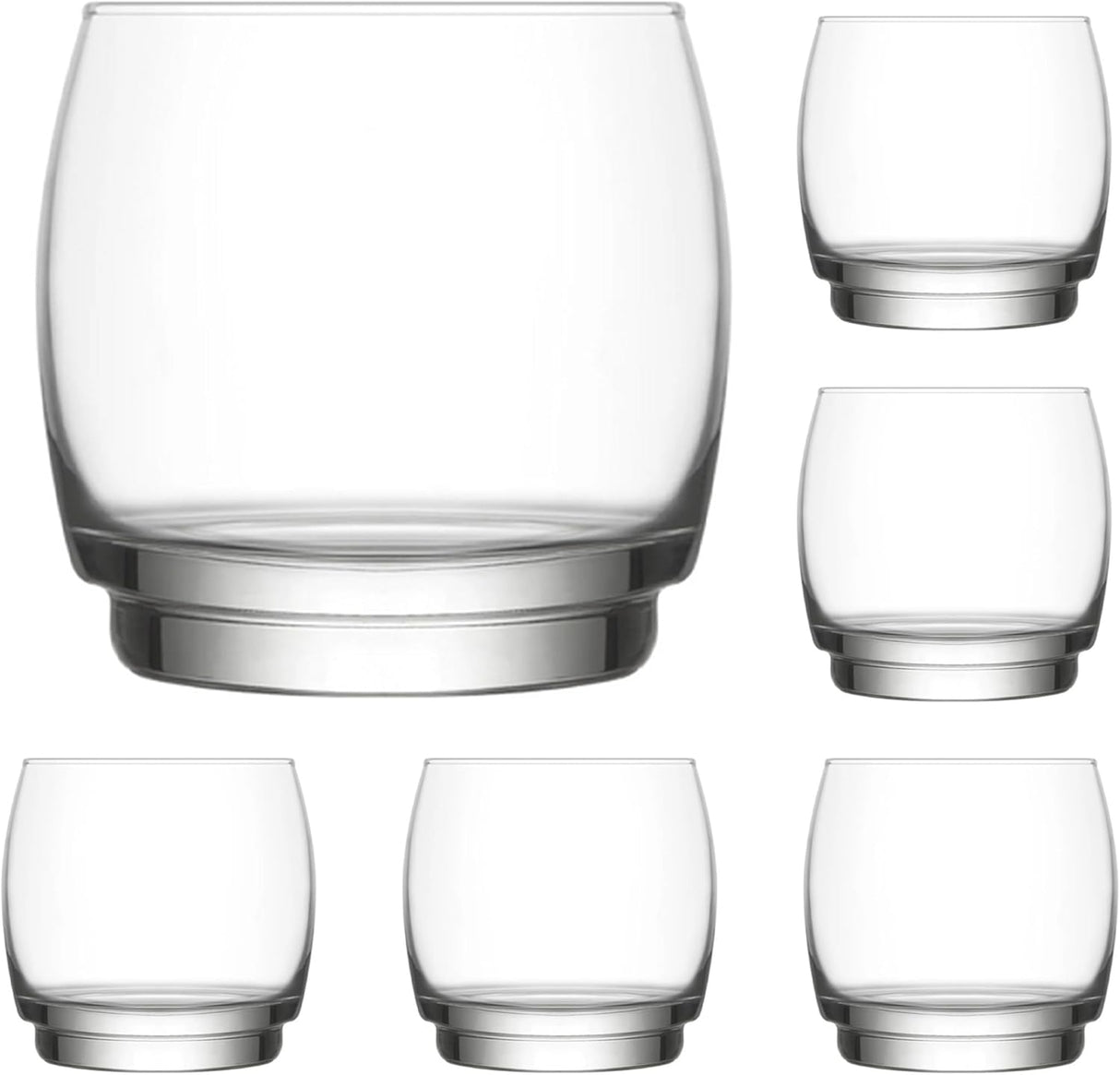 Сет чаши за уиски LAV Lune, 325 мл, 6 бр