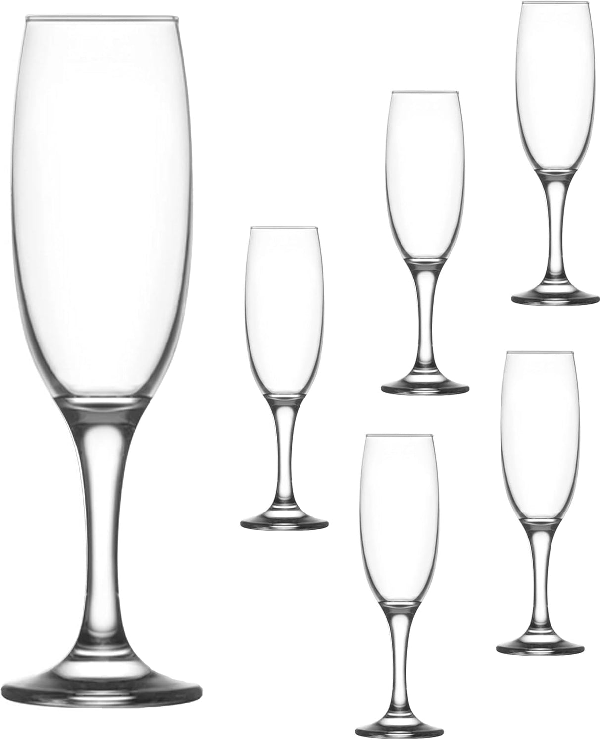 Сет чаши за шампанско LAV Empire, 220 мл, 6 бр