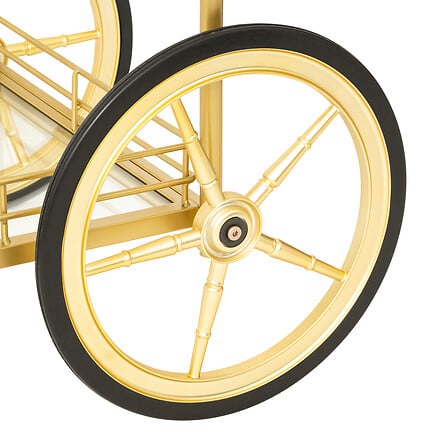 Помощна маса atmosphera Antonella, Стъкло и Метал, Златист