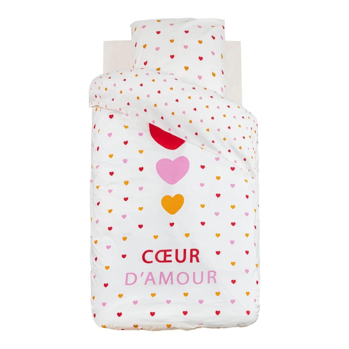 Детско двулицево спално бельо atmosphera Love, 140x200 cm, Памук