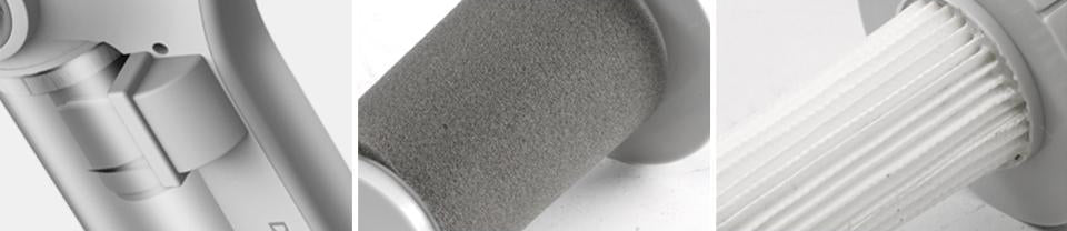 Вертикална прахосмукачка Deerma DX700 2-in-1, 75dB, Капацитет 0.8 л, Мощност 600W, Бял