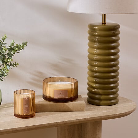 Ароматна свещ atmosphera Albie, 635 гр, Стъклен буркан