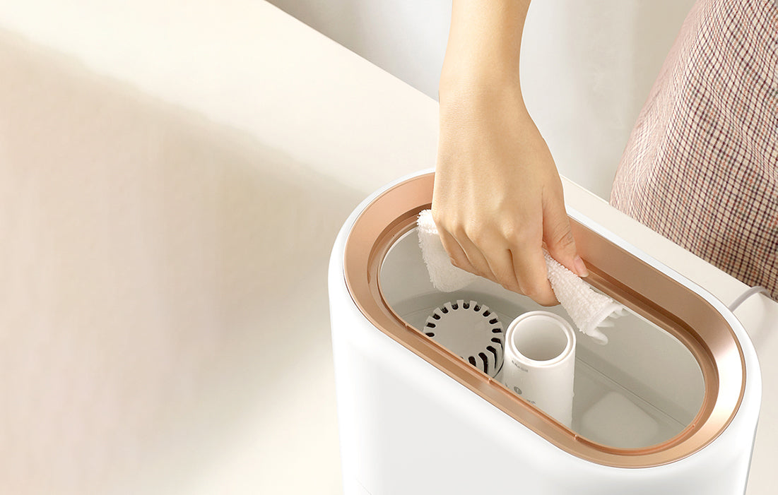 Ултразвуков овлажнител за въздух Deerma ST635W, 25W, 4.5L, Контейнер за етерични масла, Бял