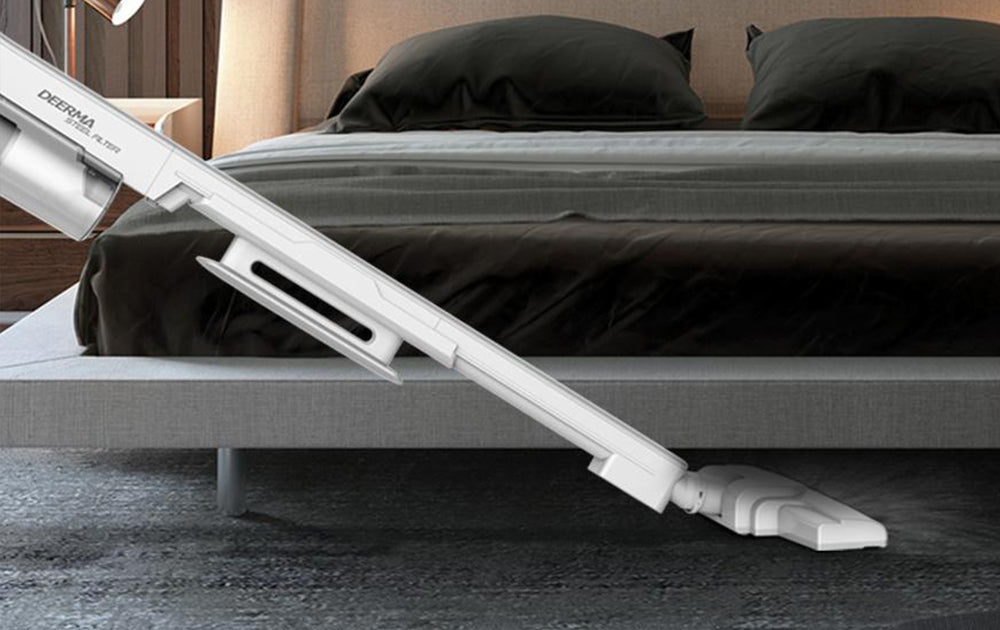 Вертикална прахосмукачка Deerma DX700 2-in-1, 75dB, Капацитет 0.8 л, Мощност 600W, Бял