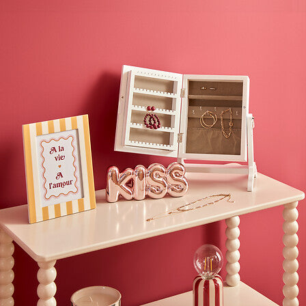 Кутия за бижута atmosphera Cheri, Дърво, Асорти, 22 cm