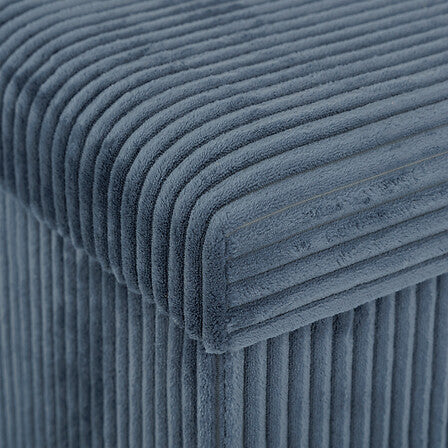 Пуф със съхранение atmosphera Arum, Рипсено кадифе, Сгъваем, 38x38 cm