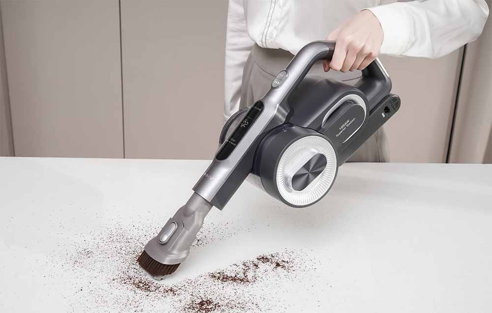 Вертикална прахосмукачка JIMMY H8 FLEX Cordless Vacuum Cleaner, Мощност 550W, 185 AW, Автономия 65 мин, Черен/Сив