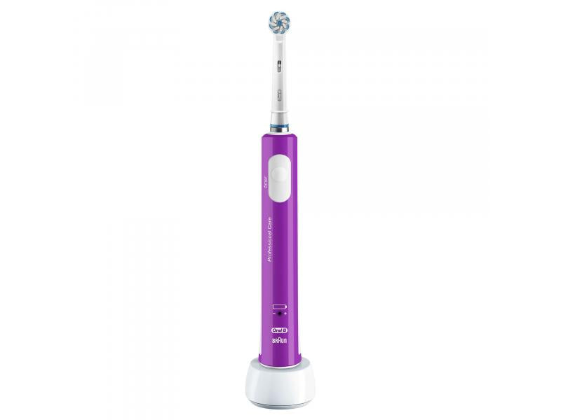 Електрическа четка за зъби Oral-B Pro 400 Junior, Бял и Виолетов