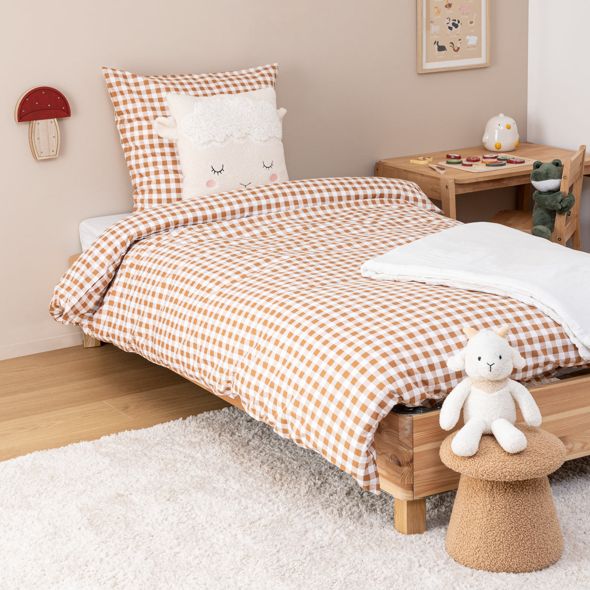 Детска нощна лампа с батерии atmosphera Mushroom 18x23cm, MDF