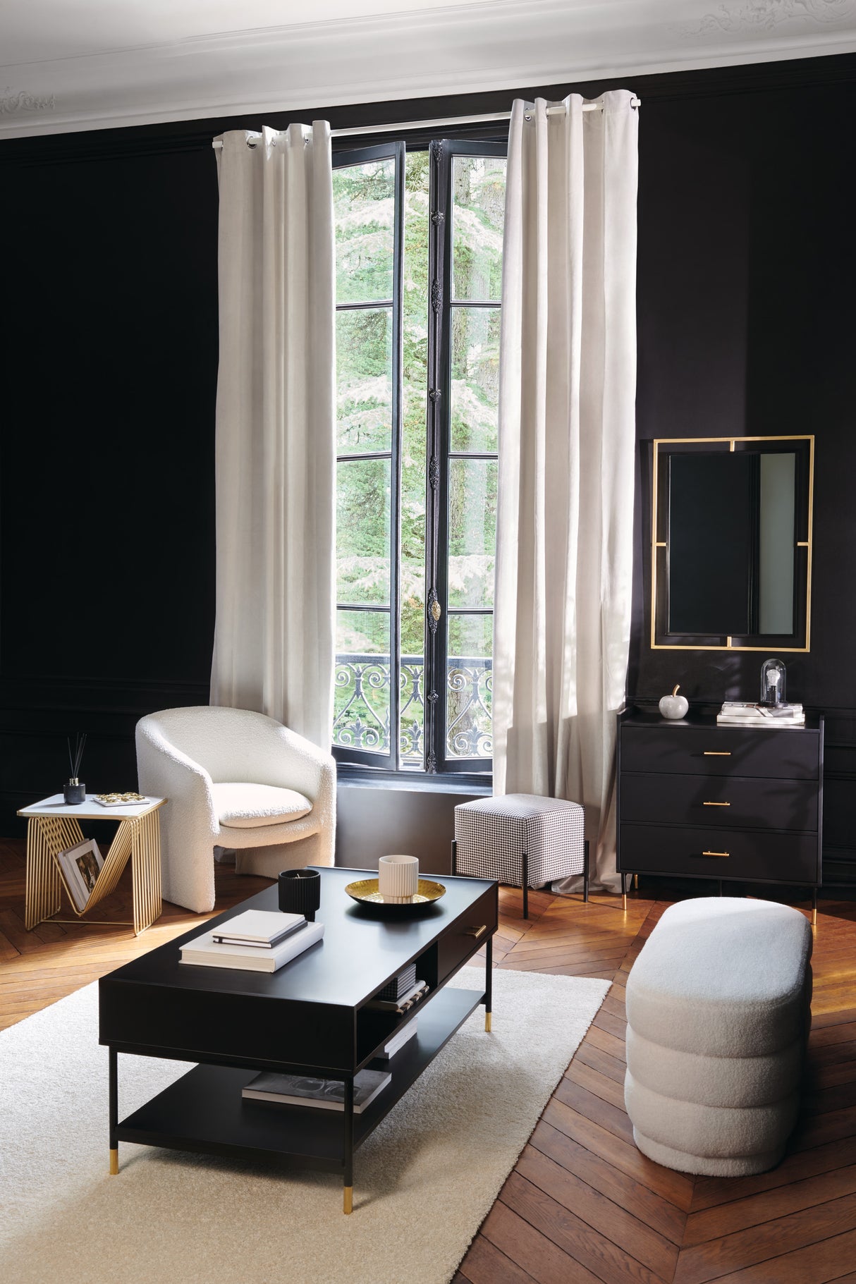 Пейка atmosphera Sinan, Букле, Бял, 100x40 cm