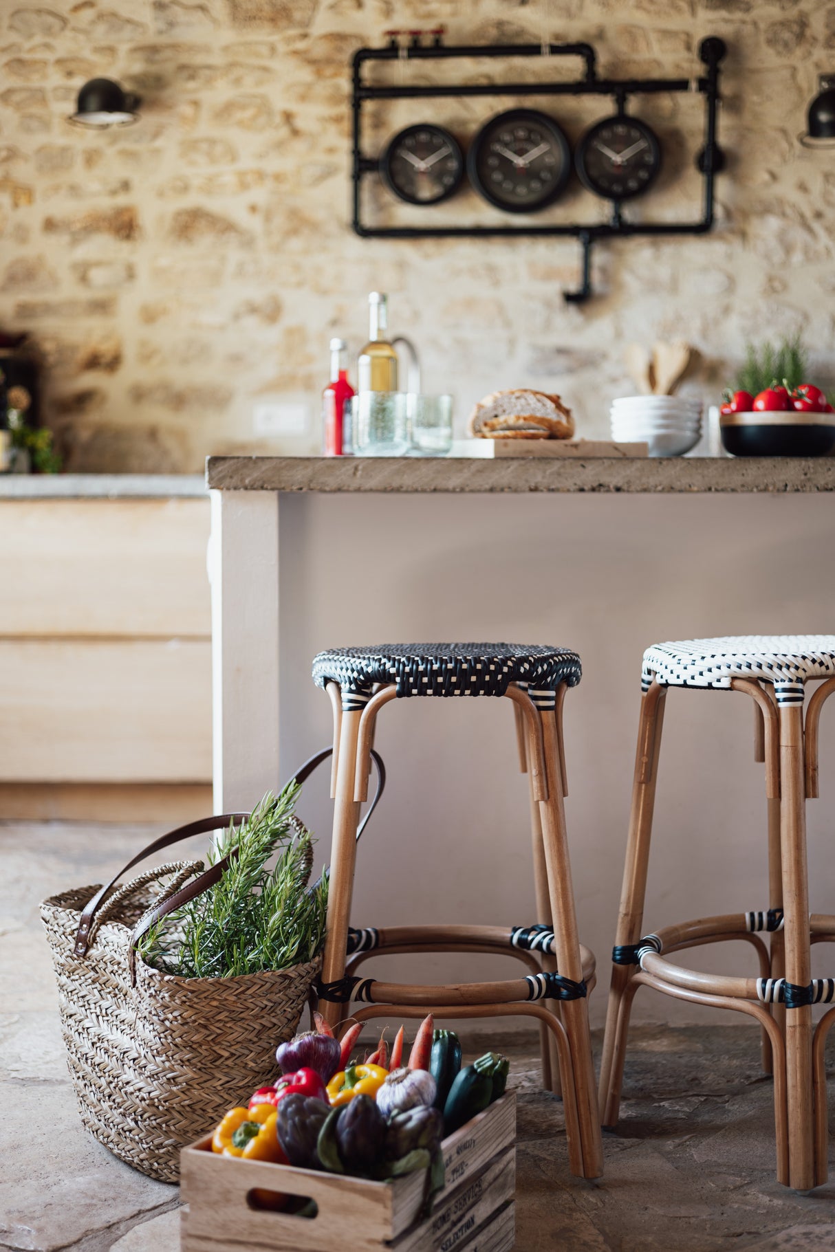 Сет кутии за съхранение atmosphera Ylias, 6 бр, Дърво