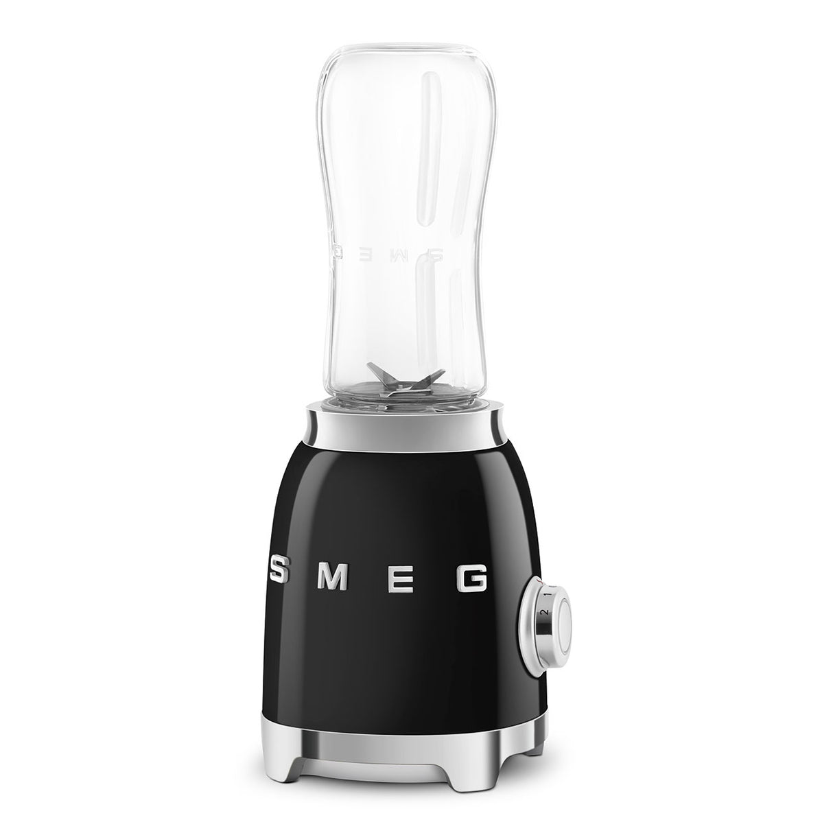 Блендер SMEG BLF03BLEU, 50's Style, 800 W, 1.5 л кана, 4 скорости на мощност, 6 функции, Черен