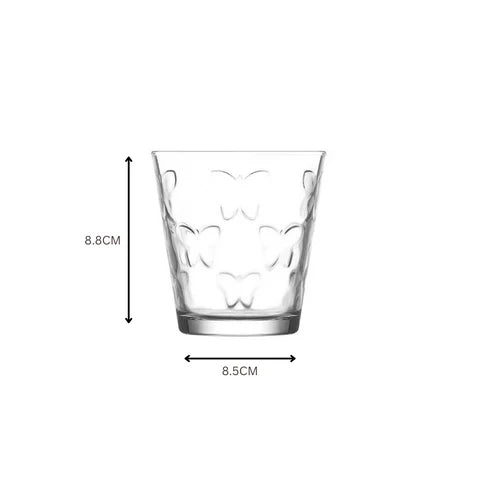 Сет чаши за уиски LAV Kelebek, 225 мл, 6 бр