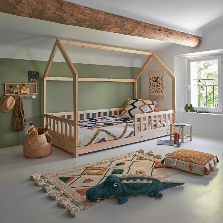 Детско легло Монтесори Аtmosphera Bosco, 90x190 см, MDF