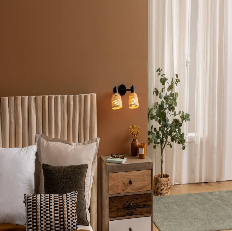 Лампа atmosphera Lio, 28x17x18 cm, Метал, Бамбук