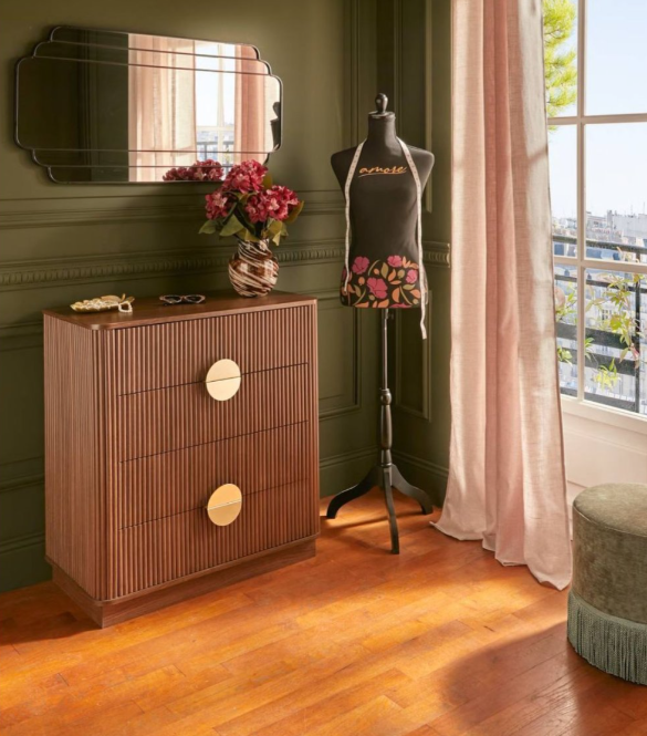 Манекен atmosphera Belli, Дърво, 160 cm, Черен