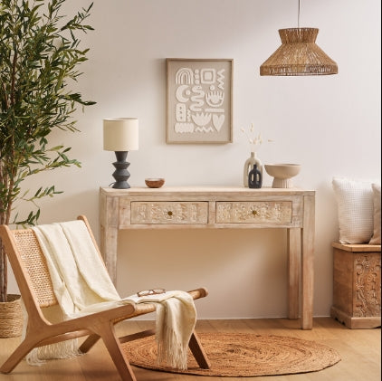 Конзолна маса atmosphera Shirel, 120 cm, Мангово дърво