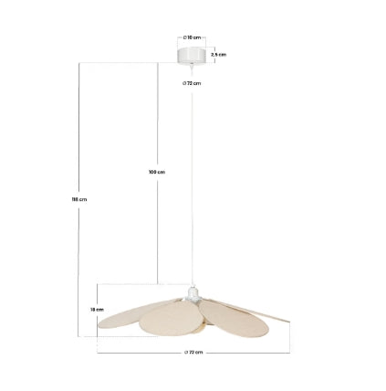 Пендел atmosphera Naya, 72 cm, Лен