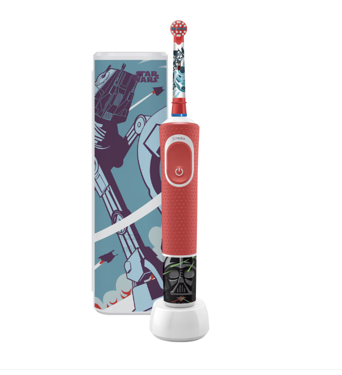Електрическа четка за зъби Oral-B Vitality Star Wars, За деца, Червен