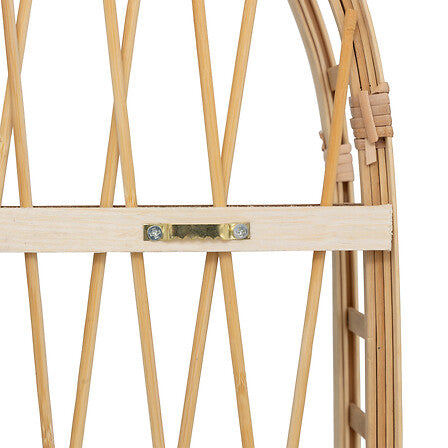 Рафт за стена atmosphera Anahi, MDF, Бамбук, 74x45 см