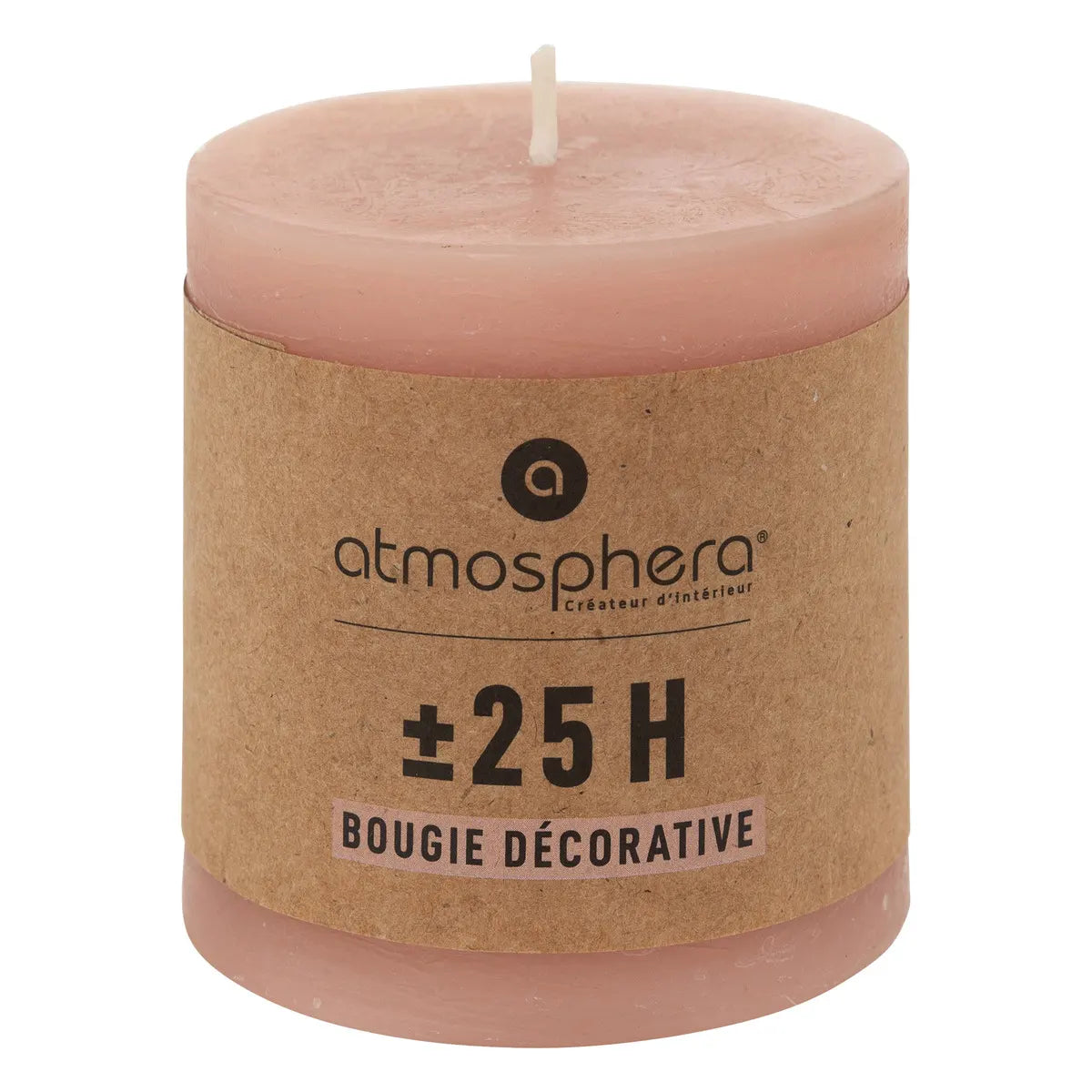 Свещ без аромат atmosphera Olia, Кръгла, 6.7x7 cm