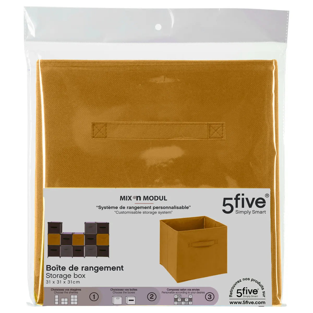 Кутия за съхранение 5five Mix & Modul Entry-level, 31x31 cm